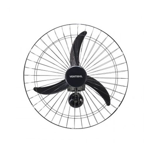 Ventilador de Parede Oscilante Ventisol Preto 60 cm Bivolt