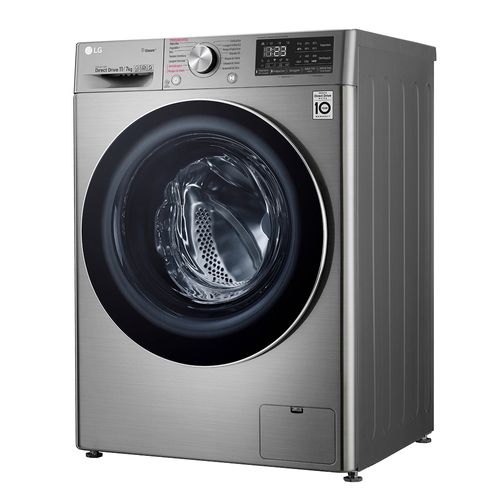 Lava e Seca Smart com Inteligência Artificial AIDD 11Kg LG VC4 CV5011TS4 Aço Escovado 127V