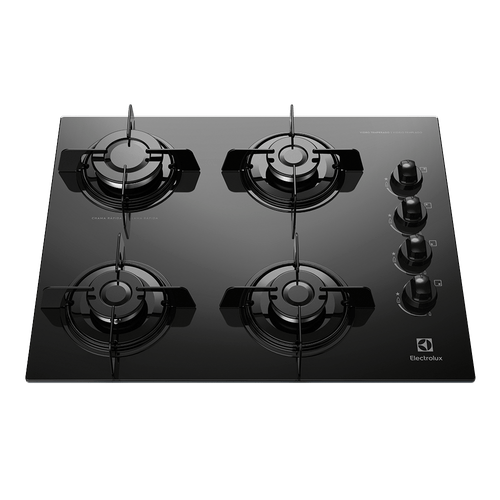 Cooktop à Gás 4 Bocas Electrolux KE4GP Preto Bivolt