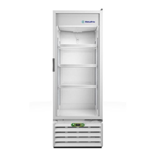 Expositor Vertical Porta de Vidro 406 Litros Metalfrio VB40R Branco 127V