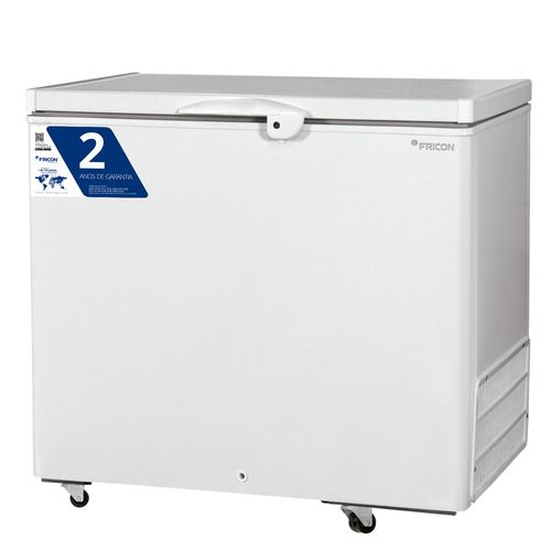 Freezer Horizontal Dupla Ação Porta Cega 311 Litros Fricon HCED311-2C000 Branco 220V