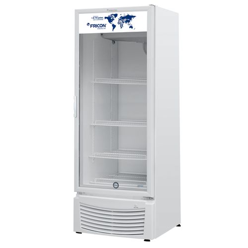 Expositor Vertical de Média Temperatura 402 Litros Porta de Vidro Fricon VCFM402-2V000 Branco 220V