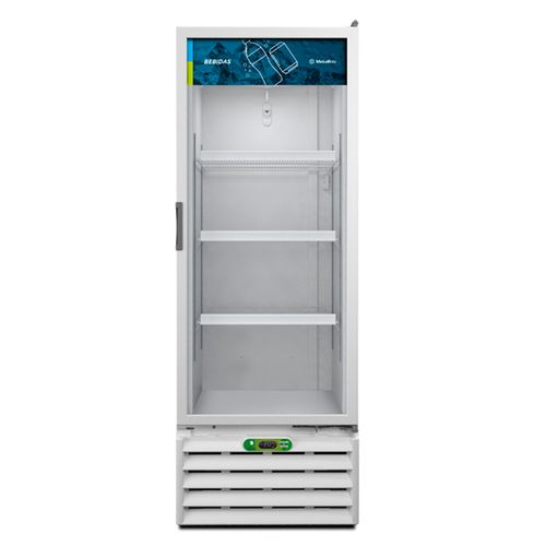 Expositor Vertical Porta de Vidro 398 Litros Metalfrio VB40RL Branco 220V