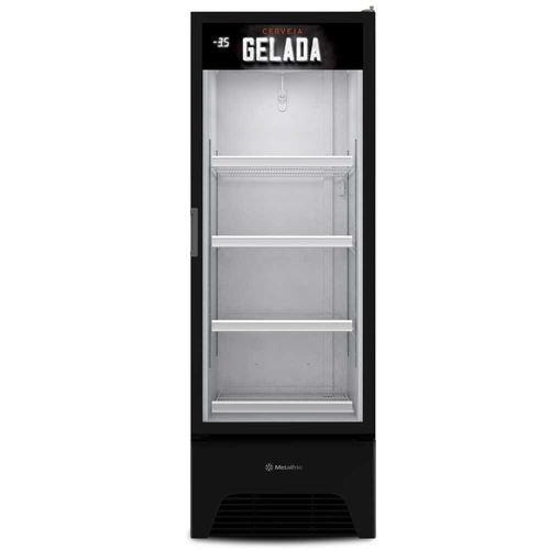 Cervejeira Porta de Vidro 572 Litros Metalfrio VN50AH Preta 220V