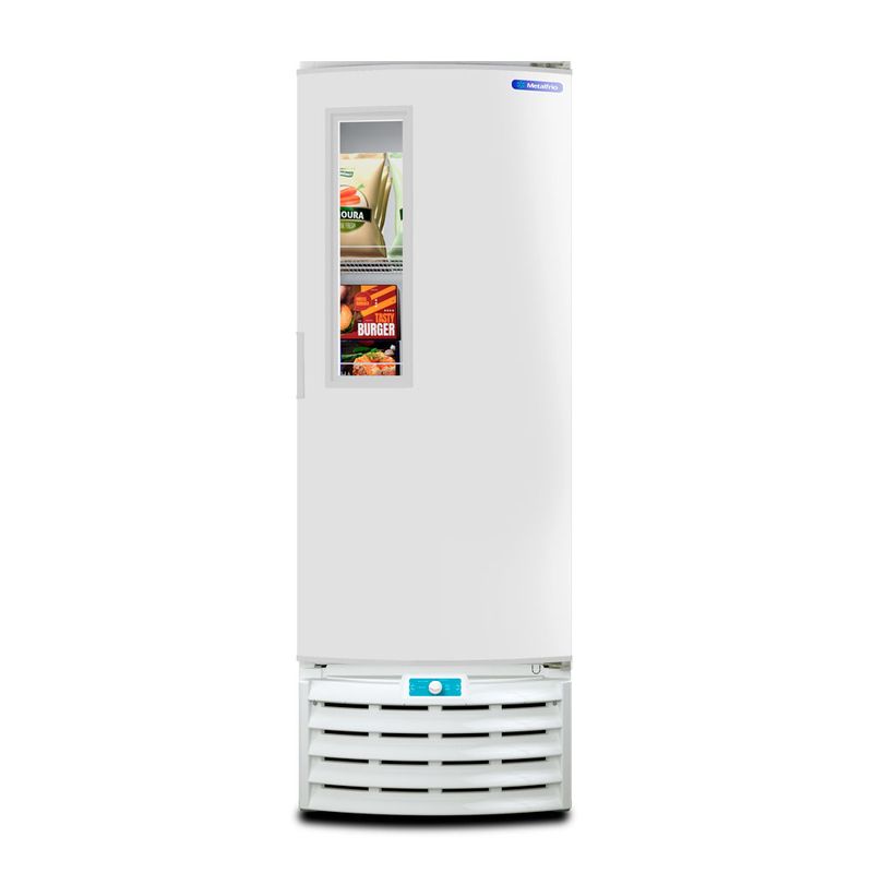 Freezer-Vertical-Tripla-Acao-Porta-com-Visor-509-Litros-Metalfrio-VF55FT-Branco-220V