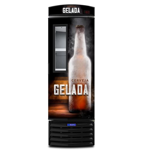 Cervejeira Porta de Visor 572 Litros Metalfrio VN50FL Preta 220V
