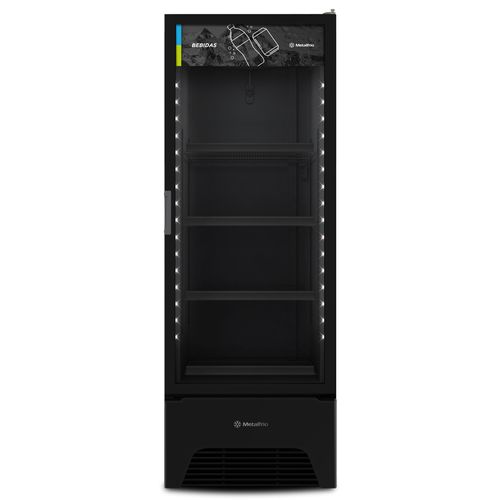 Expositor Vertical Porta de Vidro 572 Litros Metalfrio VB52AH All Black 127V