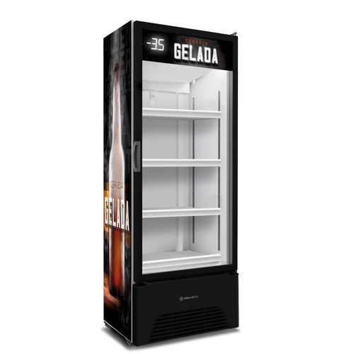 Cervejeira Porta de Vidro 434 Litros Metalfrio VN44AH Preto 220V