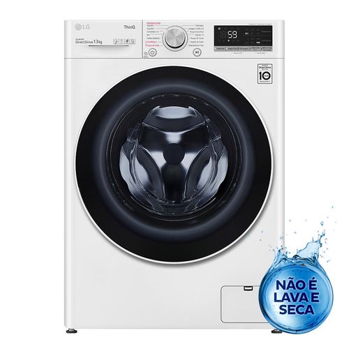 Máquina de Lavar Front Load Smart com Inteligência Artificial AIDD™ 13Kg LG VC4 FV5013WC4A Branca 220V