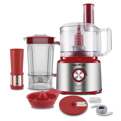 Multiprocessador 5 em 1 900W Britânia BMP2700V Vermelho 127V