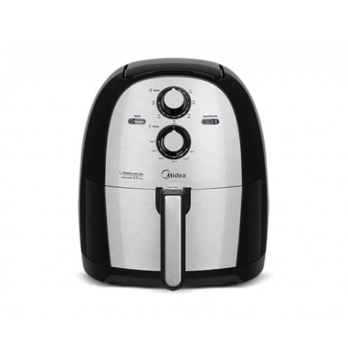 Fritadeira sem Óleo 5,5 Litros Midea FRA50S1 Preto/Prata 127V