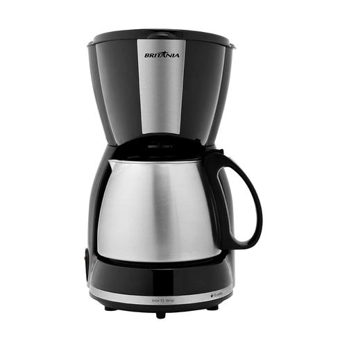 Cafeteira Elétrica 15 Xícaras Britânia Preto/Inox 220V