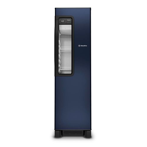 Cervejeira Beer Maxx Vertical Porta com Visor 336 Litros Metalfrio VN28TP Inox/Azul 127V