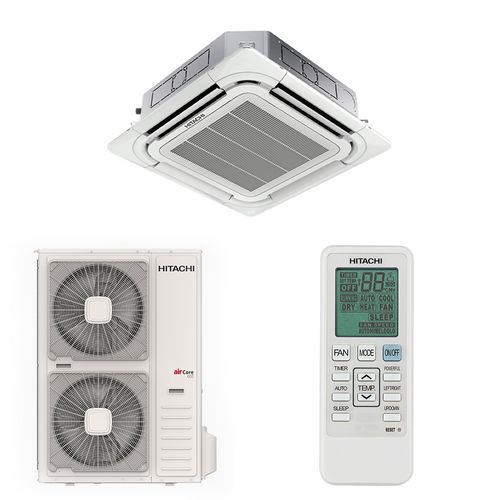 Ar Condicionado Split Cassete Hitachi AirCore 600 Inverter 4 Vias 46.000 Btus Quente e Frio 220v