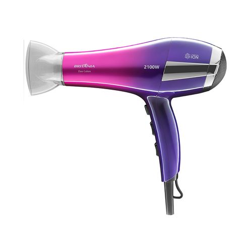 Secador de Cabelos Duo Colors 2100W Britânia BSC09RRX Rosa/Roxo 220V