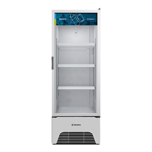 Expositor Vertical Porta de Vidro 403 Litros Metalfrio VB40AL Branco 127V