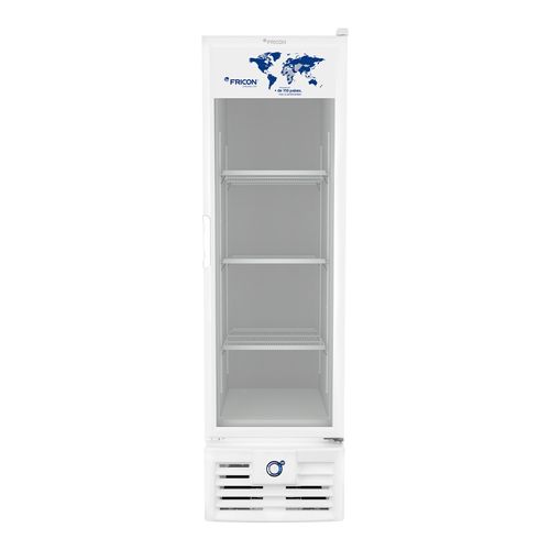 Expositor Vertical Tripla Ação Porta de Vidro 284 Litros Fricon VCET284-2V000 Branco 220V