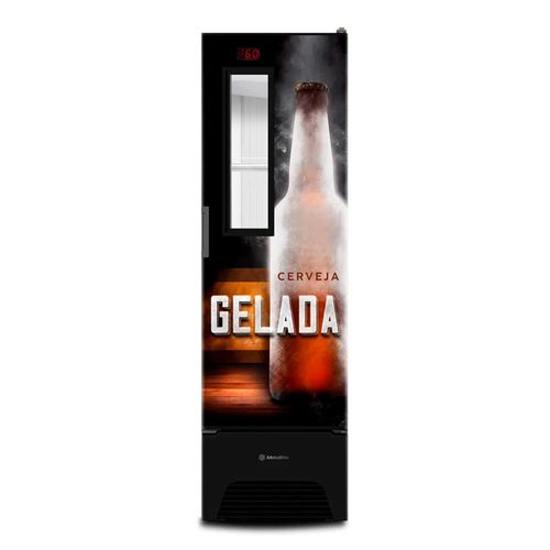 Cervejeira Porta de Visor 324 Litros Metalfrio VN28FP Preta 220V