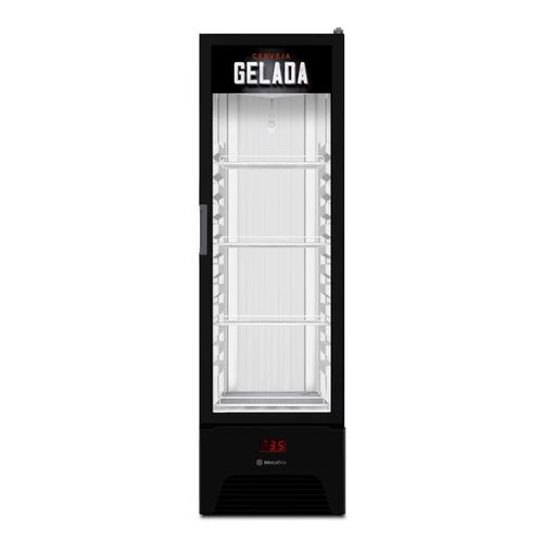 Cervejeira Porta de Vidro 324 Litros Metalfrio VN28RP Preta 127V