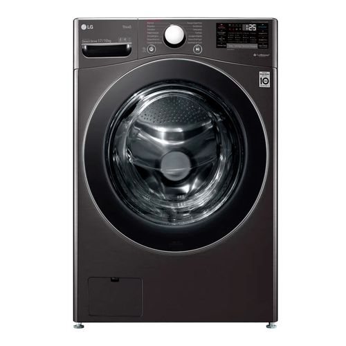Lava e Seca Smart com Conectividade Wi-fi ThinQ® 17Kg LG WD17BV2S6B Aço Escovado Preto 127V