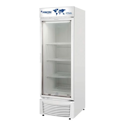 Expositor Vertical de Média Temperatura 565 Litros Porta de Vidro Fricon VCFM565-1V000 Branco 127V