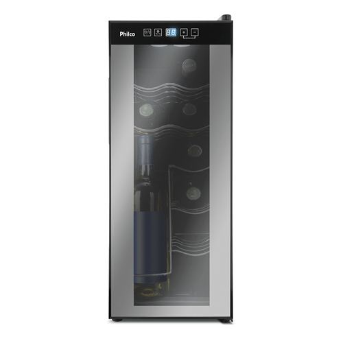 Adega 12 Garrafas Philco PAD12E Preta Bivolt