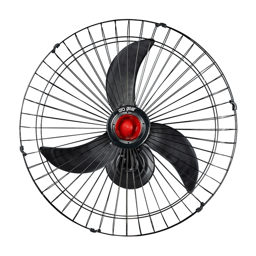 Ventilador Oscilante de Parede 70cm Goar Metal Preto Bivolt