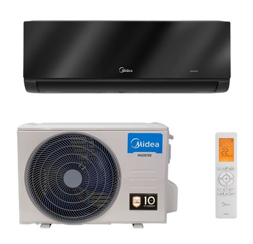 Ar Condicionado Split Hi Wall Midea Inverter Save Connect Black 12.000 Btus Quente e Frio 220v R-32