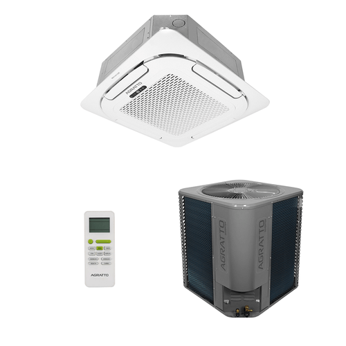 Ar Condicionado Split Cassete Agratto Inverter 4 Vias 55.000 Btus Frio 220V R-32