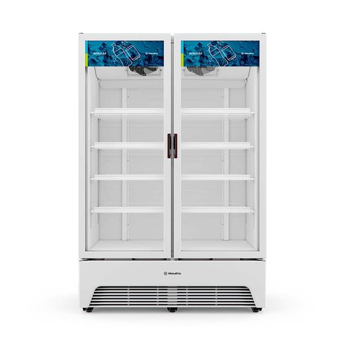 Expositor Porta Dupla Slim Metalfrio VBM3 Optima 1.257 Litros Branco 220V