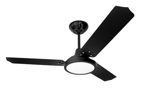 Ventilador de Teto Loren Sid Lumi Led Preto 127v