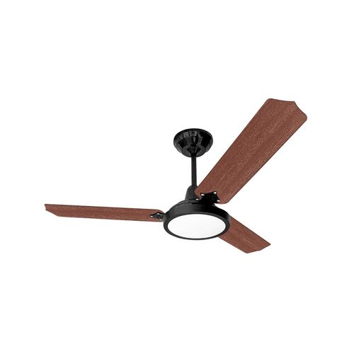 Ventilador de Teto Loren Sid Lumi Led Preto Mogno 127V