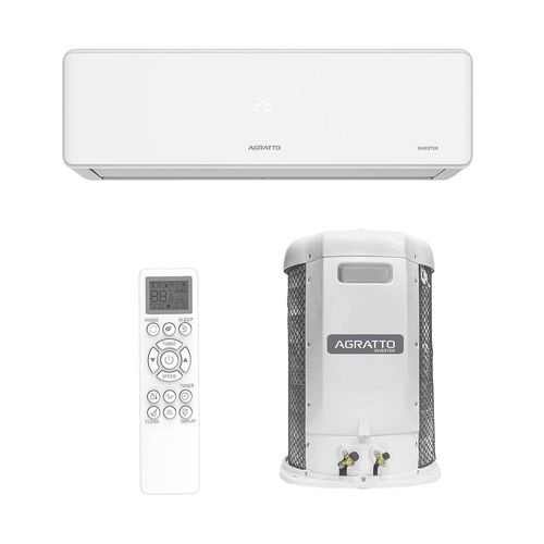 Ar Condicionado Split Hi Wall Agratto Inverter Fit Top 24.000 Btus Frio 220v R-32