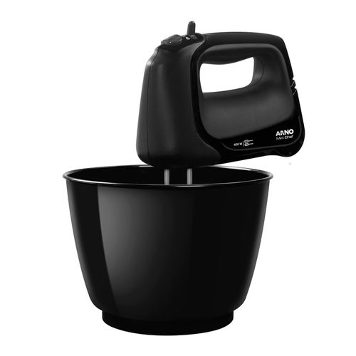 Batedeira Mini Chef Portátil Arno HM01 Preto 127v