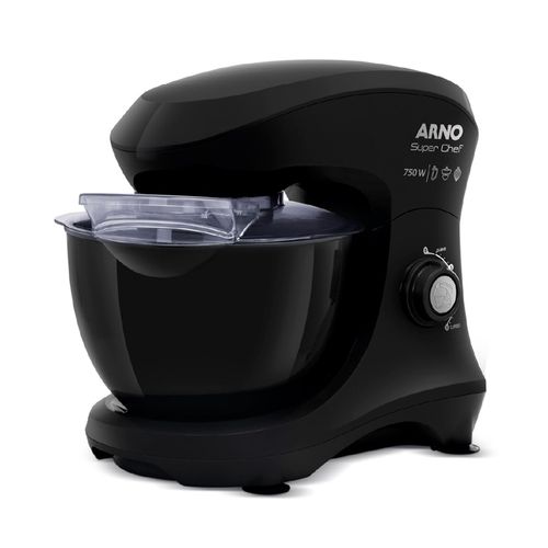 Batedeira Planetária Superchef 750w Arno KM01 Preto 127V