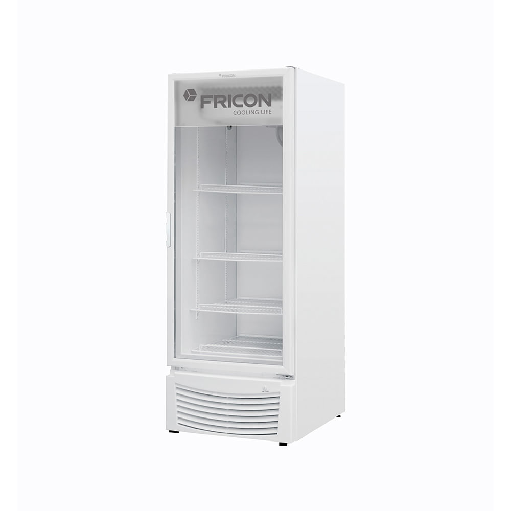 Expositor Vertical de Média Temperatura 402 Litros Porta de Vidro Fricon VCFM402-2V000 Branco 220V