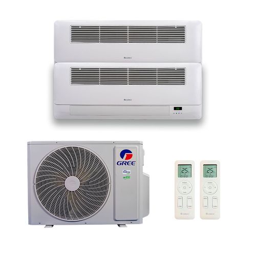 Ar Condicionado Bi Split Gree Inverter G Max 24.000 Btus (1x Cassete 12.000 + 1x Cassete 18.000) Quente e Frio 220v R-32