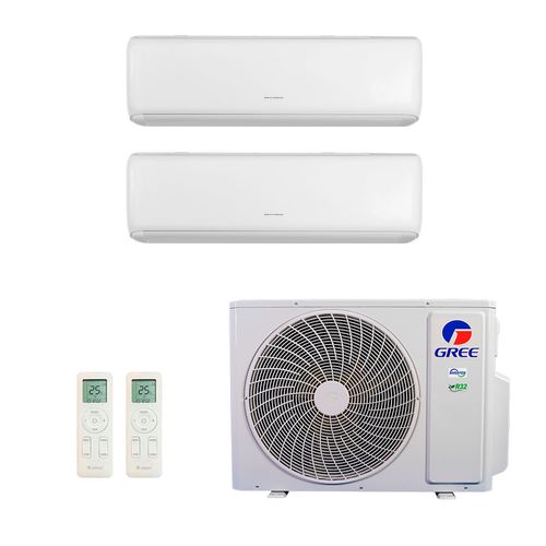 Ar Condicionado Bi Split Gree Inverter G Max 24.000 Btus (2x Hi Wall 12.000) Quente e Frio 220v R-32