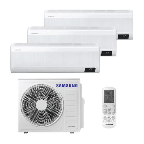 Ar Condicionado Multi Split Inverter Samsung WindFree 24.000 Btus (3x Hi Wall 9.000 BTUs) Quente e Frio 220V