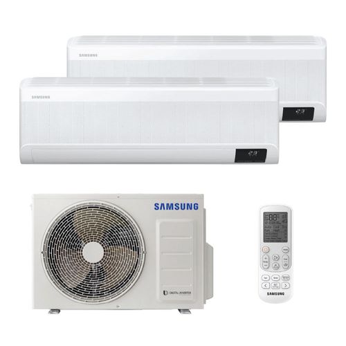 Ar Condicionado Bi Split Inverter Samsung WindFree 18.000 Btus (Hi Wall 9.000 BTUs + Hi Wall 12.000 BTUs) Quente e Frio 220V