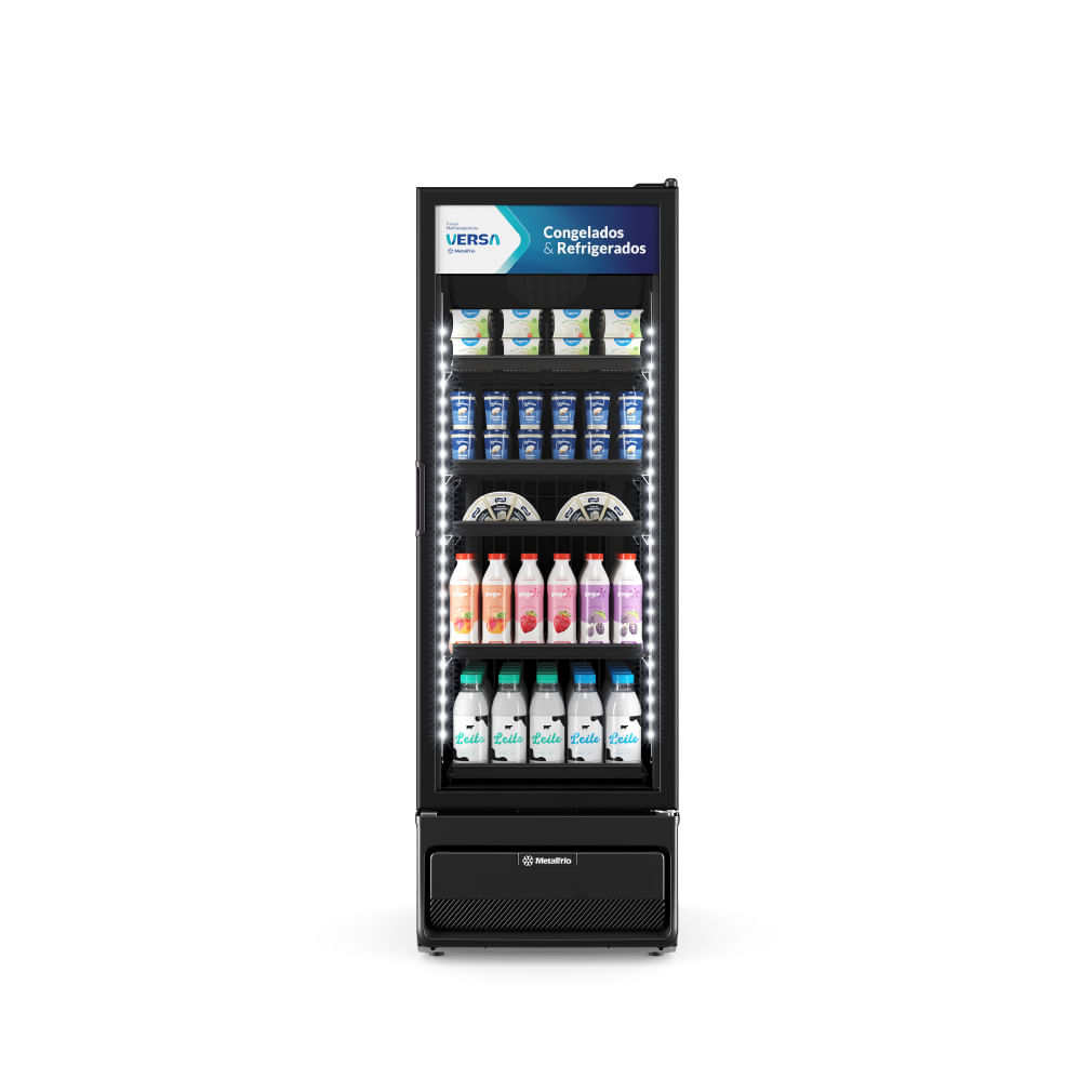 Freezer e Expositor Multitemperatura Versa All Black 557 Litros